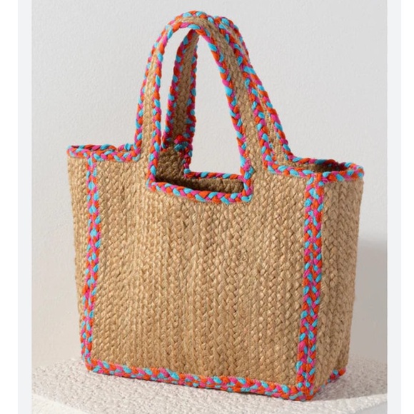 Shiraleah Handbags - Shiraleah Liv Jute Tote Bag NWOT